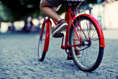 Person cycling